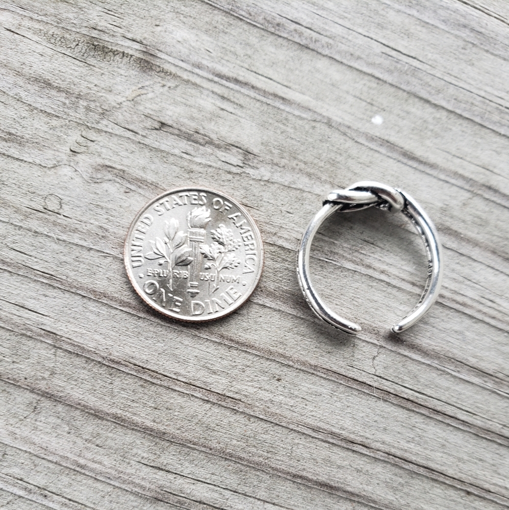 💎❤Sterling silver love knot ring - Picture 4 of 4